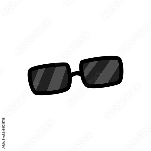 Vector sketch sunglasses icon