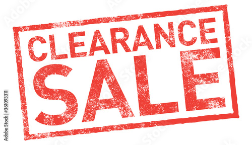 Clearance Sale. Vector Stamp.