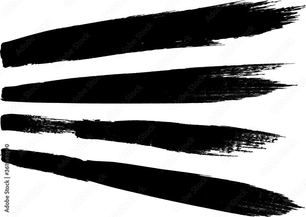 Grunge Paint Roller . Vector brush Stroke . Distressed banner . Black stripes isolated. paintbrush collection . Modern Textured shape . Dry border in Black . Bulge lines Grunge Paint Roller . Vector brush Stroke . Distressed banner . Black stripes isolated. paintbrush collection . Modern Textured shape . Dry border in Black . Bulge lines