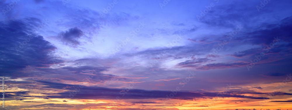sunset sky with clouds background. sunset sky with clouds background.