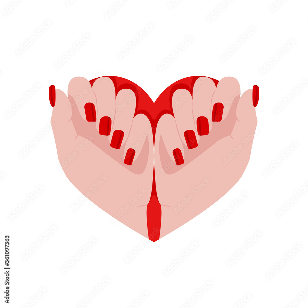 Obraz premium Manicure Logo Image