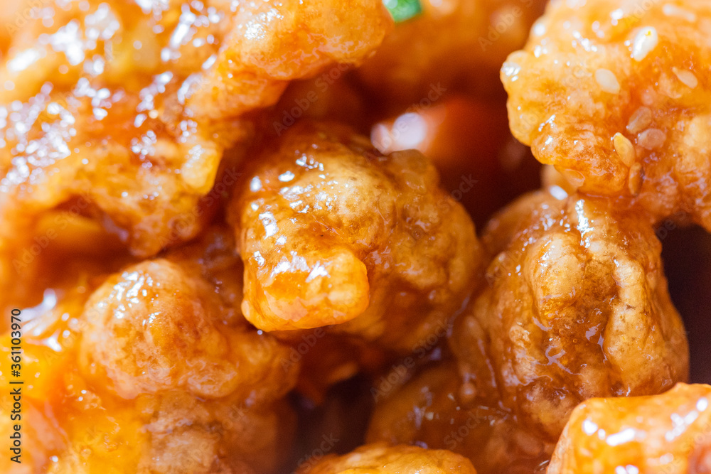 Asian cousine chicken pieces with n Asian cousine chicken pieces with n