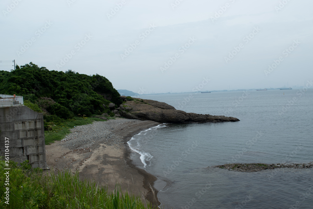 長州出島の海の風景