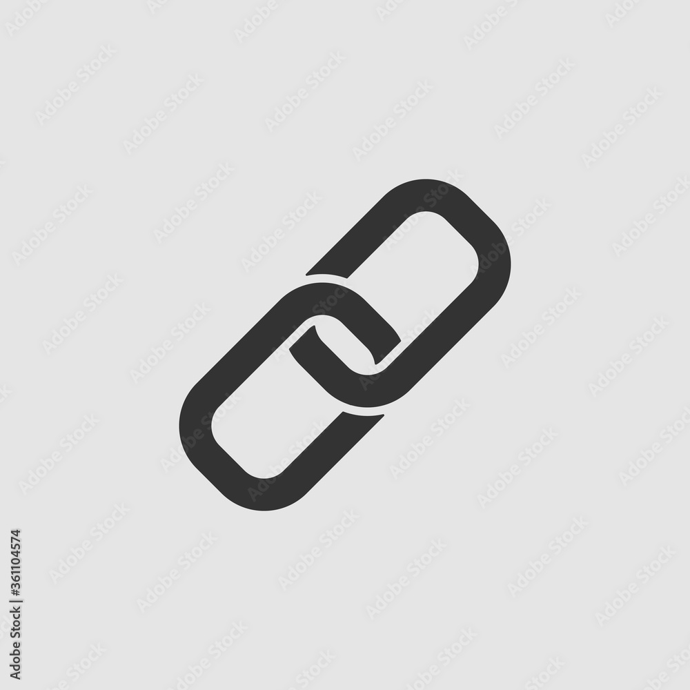 Chain icon flat Chain icon flat