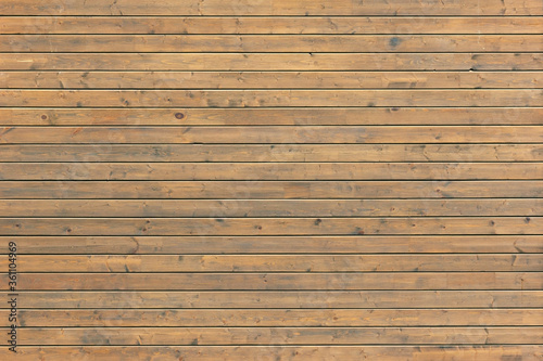 Pattern of brown wooden planks. Wood plank wall horizontal background texture old panels. Brown background, backdrop and wallpaper