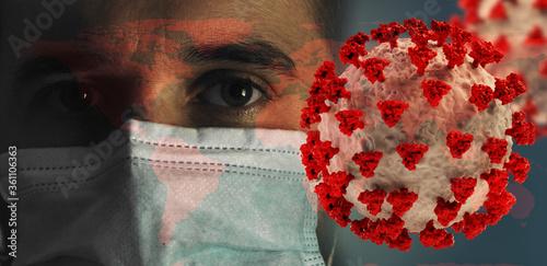 concept of corona virus and...