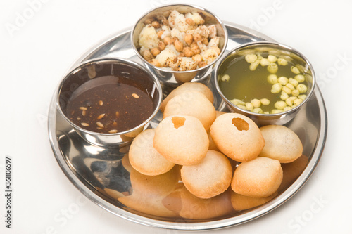 Pani Puri or Golgappe or Panipuri,  Indian Chaat