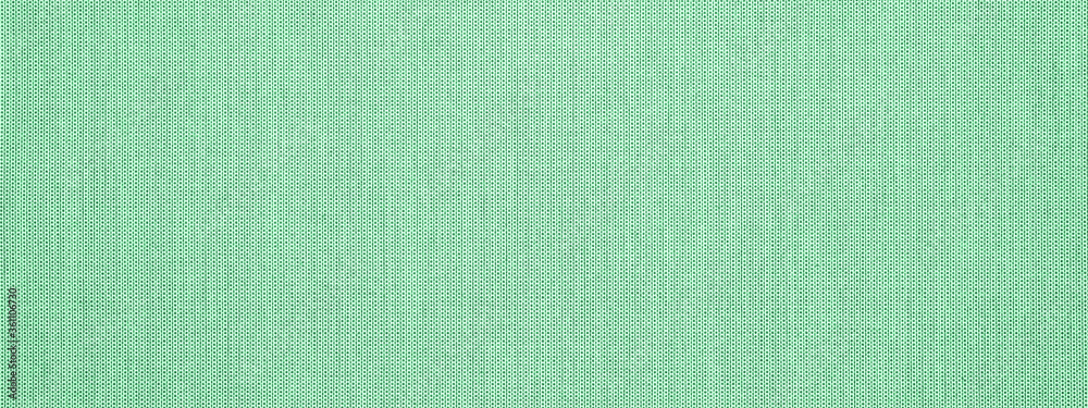Fototapeta premium Mint green pastel natural cotton linen textile texture background banner panorama 