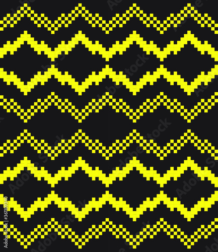 Yellow Christmas fair isle pattern background for fashion textiles, knitwear and graphics