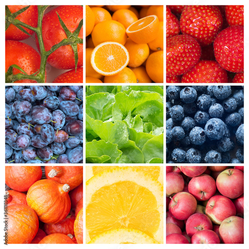 Fruits and Vegetables  Healthy food backgrounds