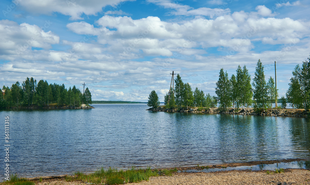 Obraz premium Kalevala, administrative center of Kalevalsky Distric