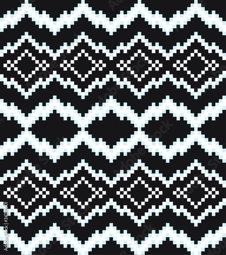 Sky Blue Christmas fair isle pattern background for fashion textiles, knitwear and graphics