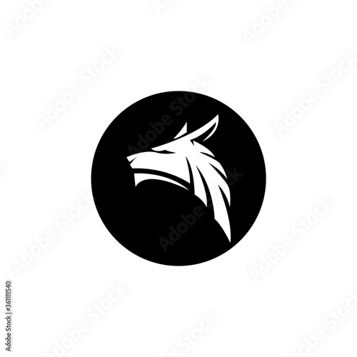 Coyote simple logo vector design 
