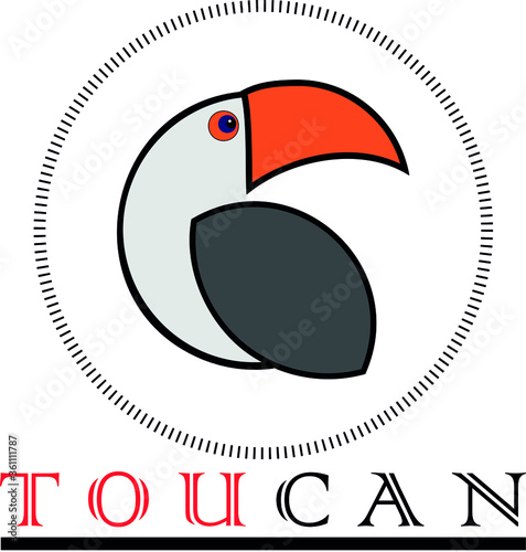 
Vector toucan logo for company