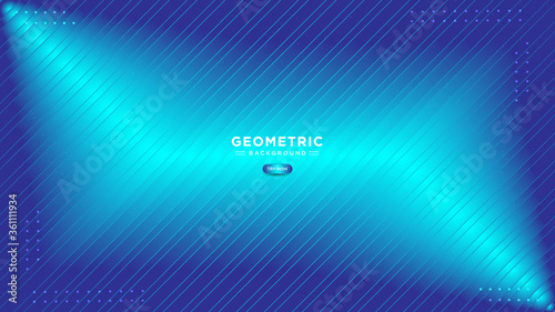 Abstract 3d blue gradient background. Trendy simple fluid color gradient with lines effect .overlap layer simple background.