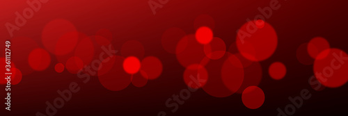 Red horizontal background with bokeh effect.