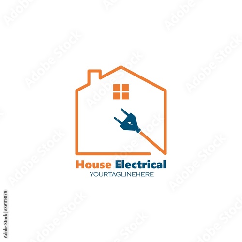 electrical service and installation logo icon vector