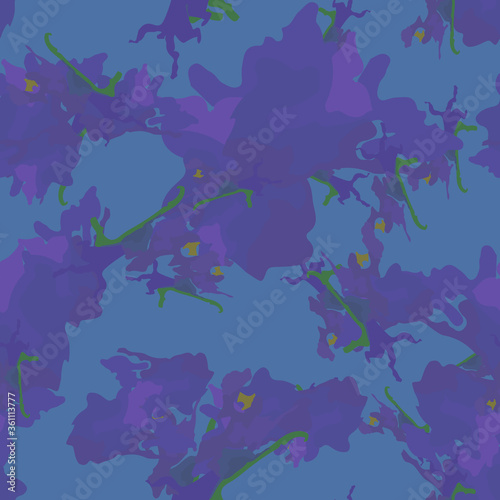 UFO camouflage of various shades of blue, violet and green colors