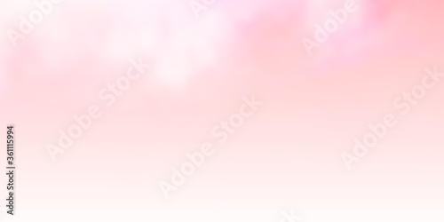 Light Red vector pattern with clouds. Gradient illustration with colorful sky, clouds. Pattern for your commercials.