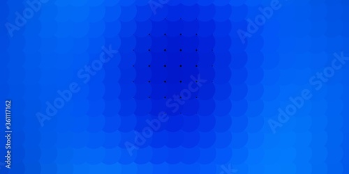 Light BLUE vector texture with disks. Illustration with set of shining colorful abstract spheres. New template for a brand book.