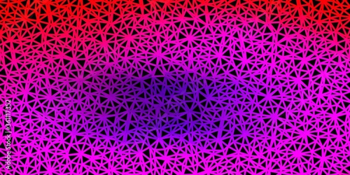 Light purple, pink vector triangle mosaic backdrop.