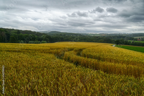 Felder und Berge bei Wülfrath Aprath