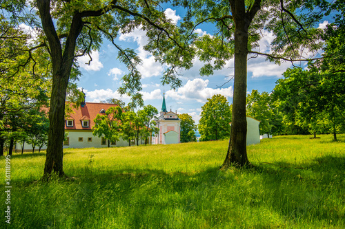 Church Of St.Mary Magdalene- Skalka near Mnisek pod Brdy city, Czech Republic. Famous spiritual place. photo