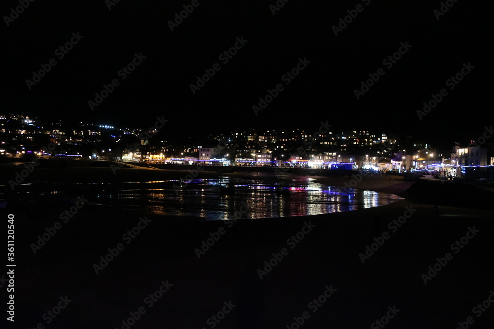 Nighttime in St. Ives, UK