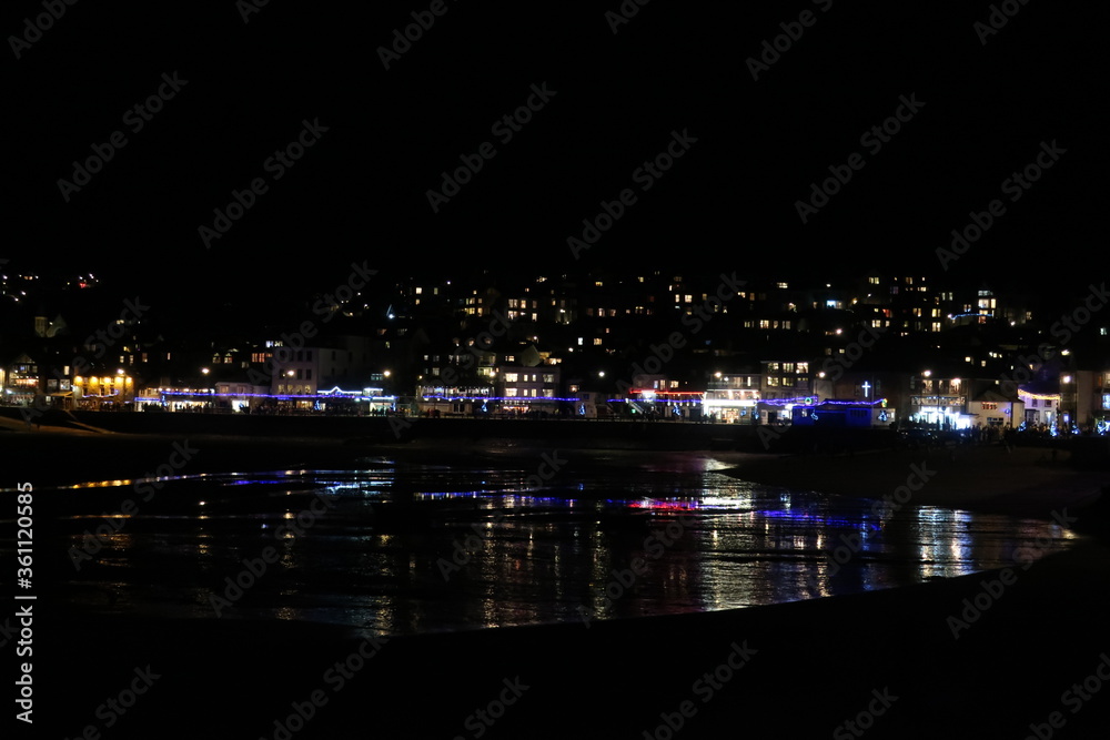 Nighttime in St. Ives, UK