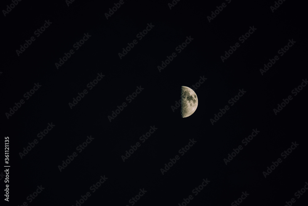 Photograph of the moon in its crescent state. Photograph of the moon in its crescent state.