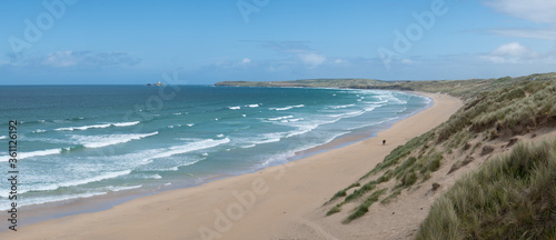 looking towards godfrey from hayle beach