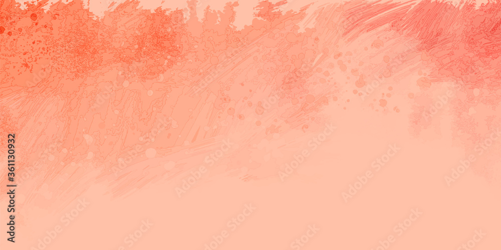 Fototapeta premium Vector pink and orange abstract watercolor background