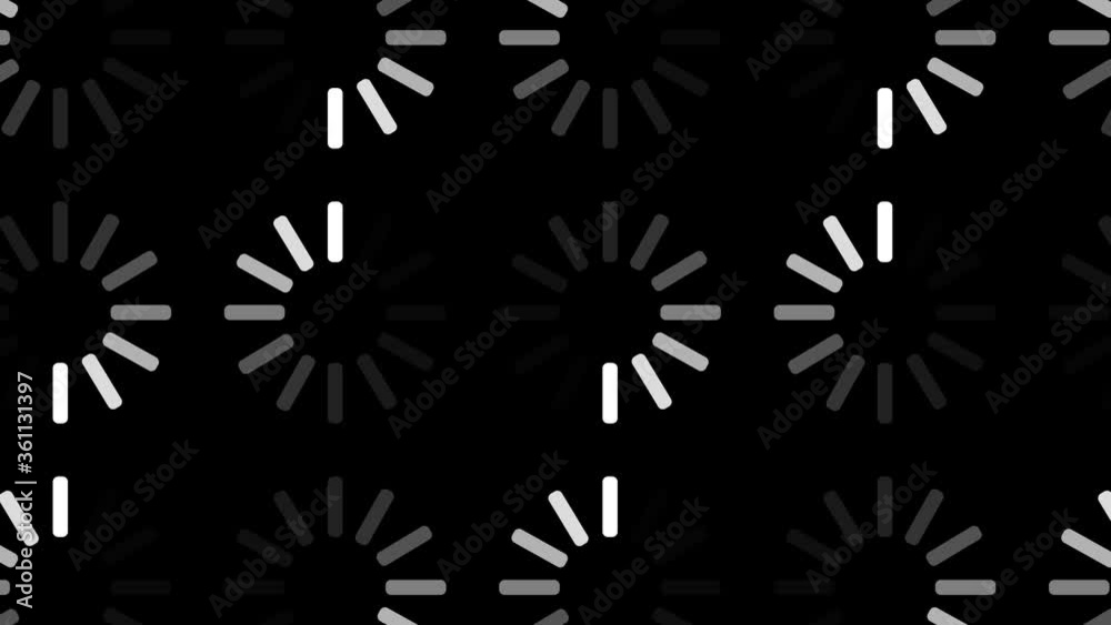 Abstract Preloader Mosaic background With Dots Circle/ 4k animation of ...