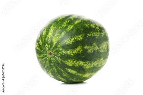 Fresh watermelon isolated on white background. Summer fruit