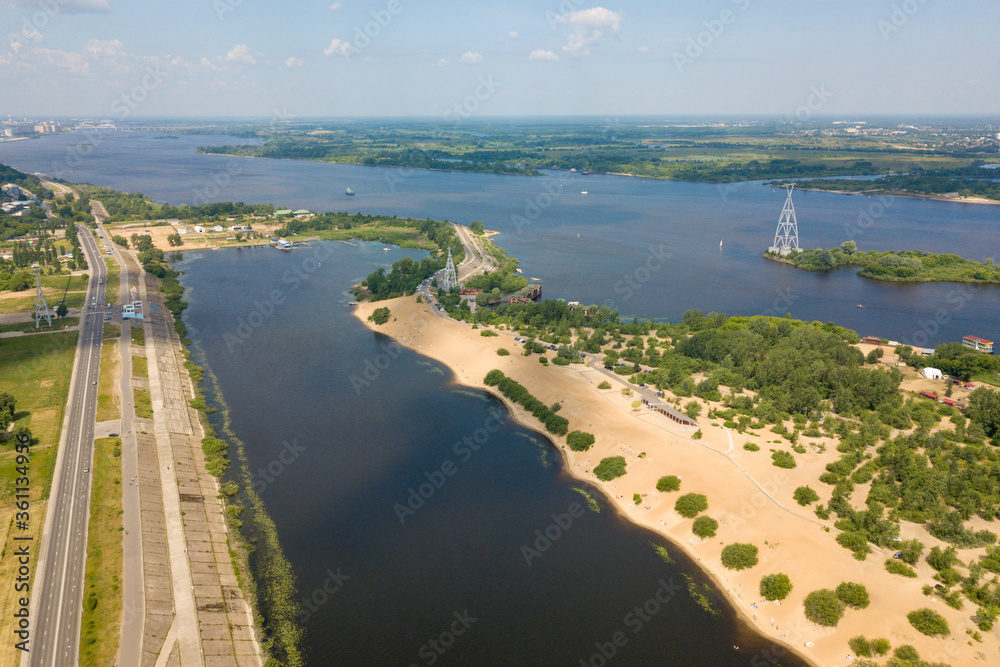 view of the rowing channel in Nizhny Novgorod