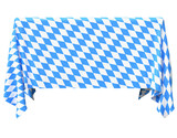 Bavaria square tablecloth front view isolated