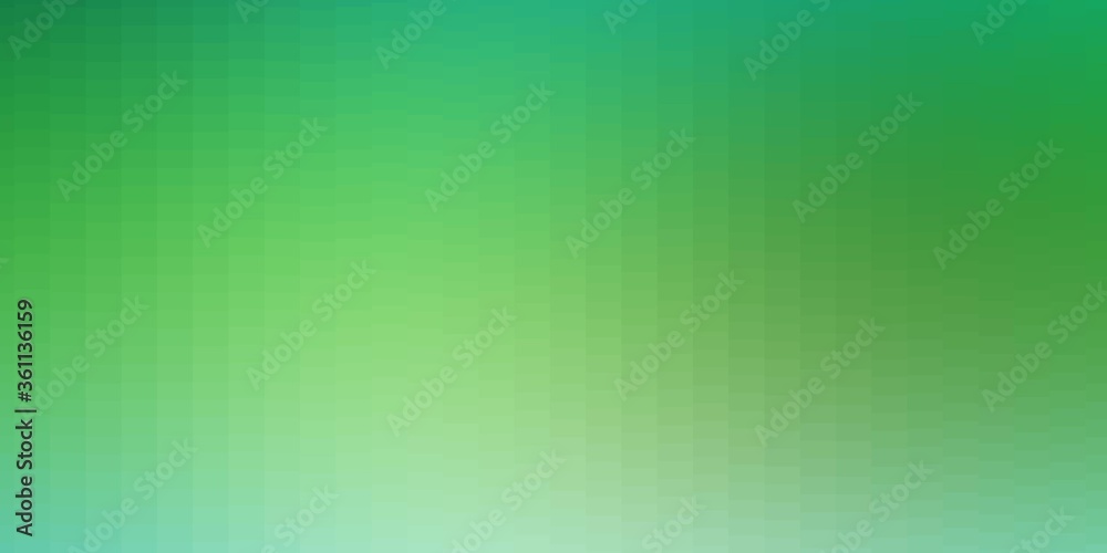 Light Blue, Green vector pattern in square style. Illustration with a set of gradient rectangles. Best design for your ad, poster, banner.