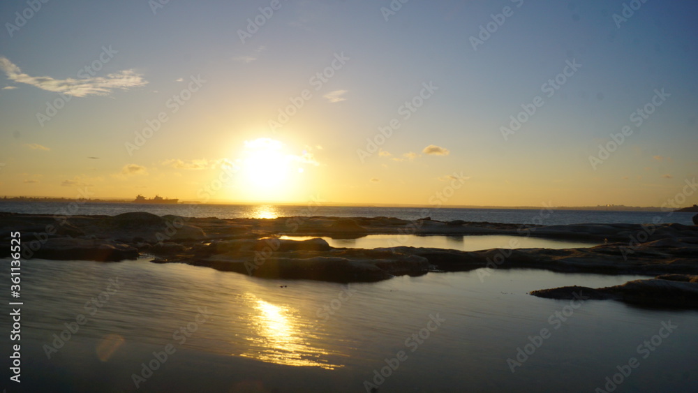 Sunset in Botany Bay beach, Sydney