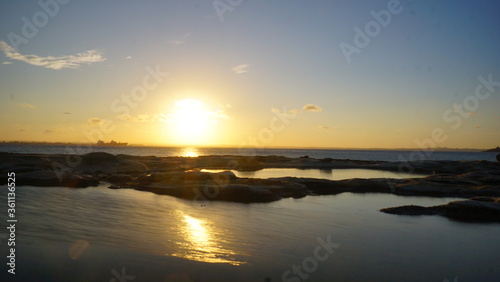 Sunset in Botany Bay beach  Sydney