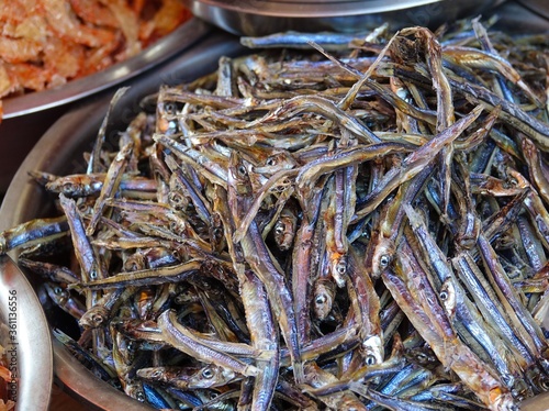 Valokuva Dried fish at a local street food market, Hong Kong