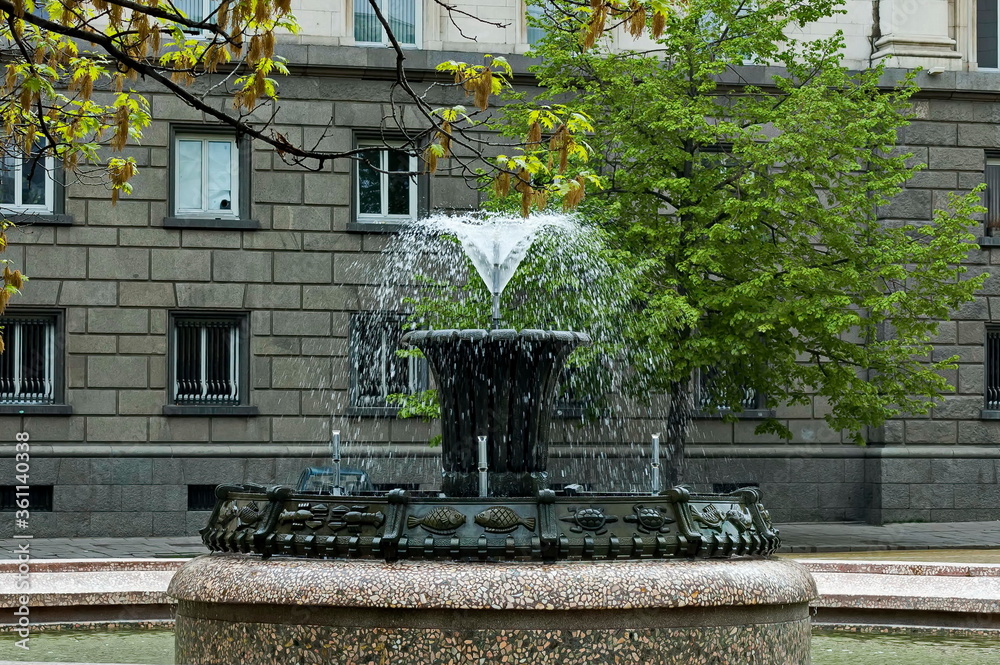 Φωτογραφία Beautiful small fountain water in front of the presidency in  the city center, S