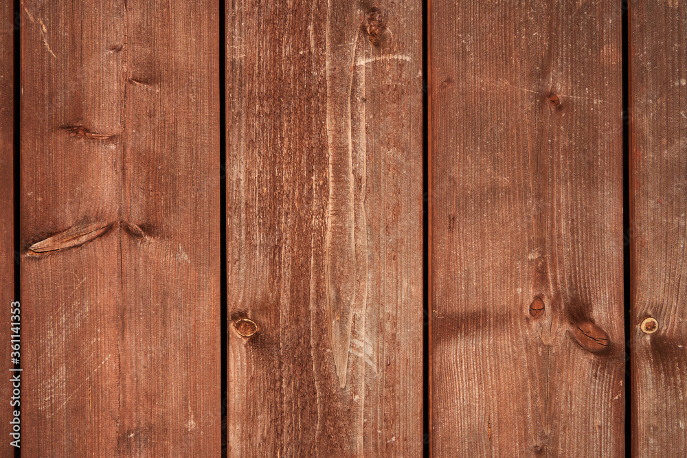 Brown wood panels from a hut in daylight. symmetrical, even. Germany. Brown wood panels from a hut in daylight. symmetrical, even. Germany.