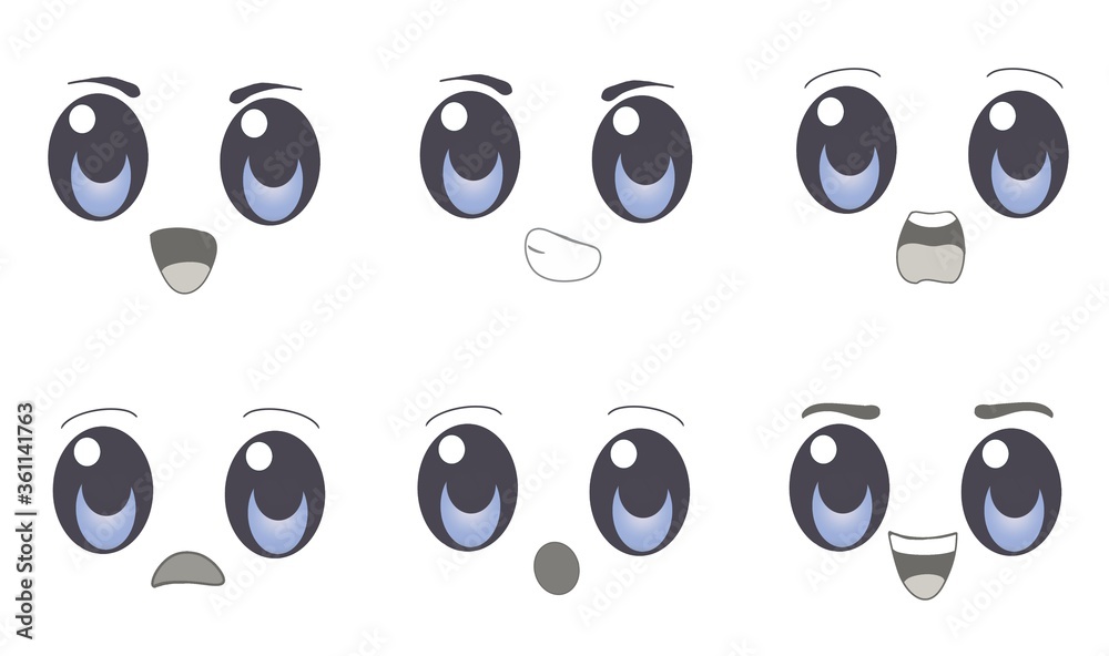 Naklejka premium 6 pack Caritas dibujos animados