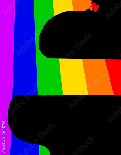 Guitar LGBTQ Rainbow