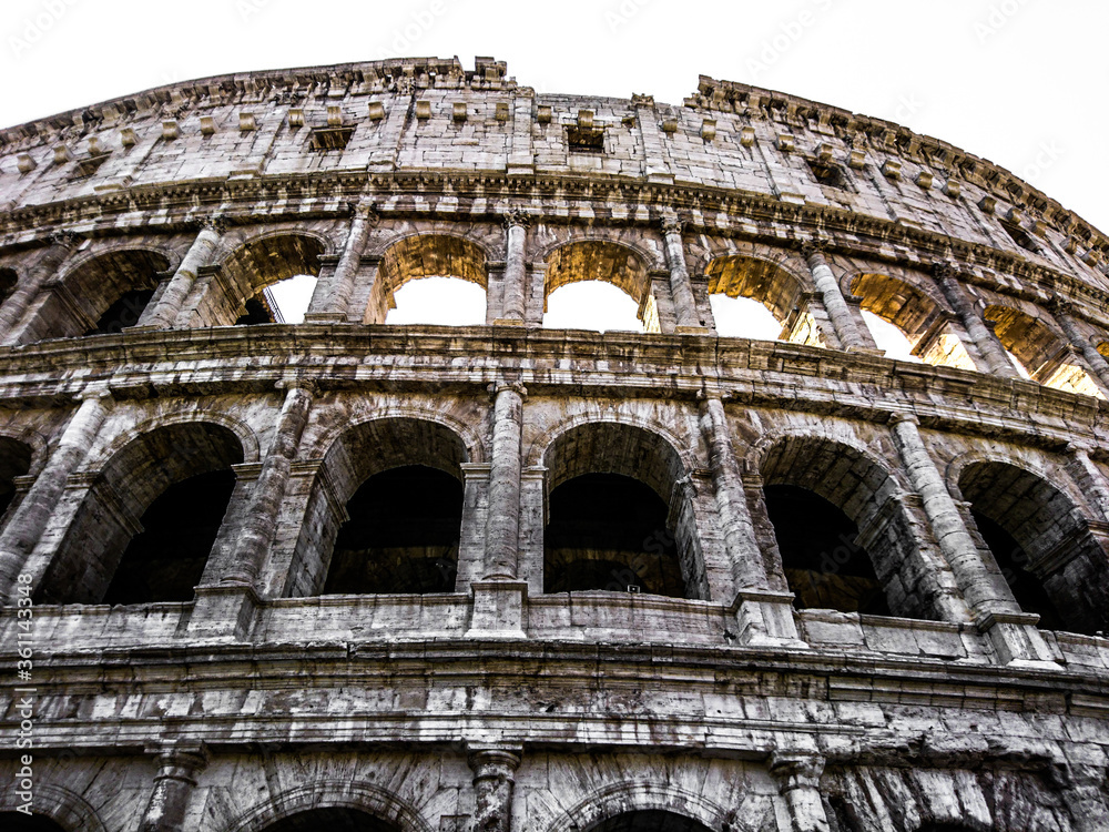 Fototapeta premium Ancient Roman Colosseum, Rome Italy, Travel Photography