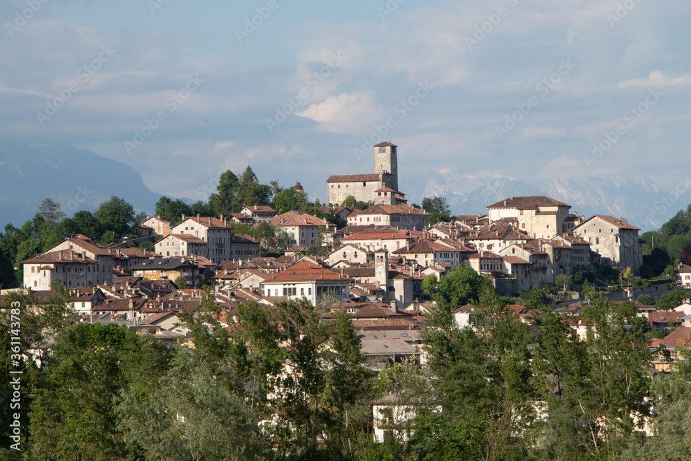 Feltre. A small town in the Dolomites of Belluno