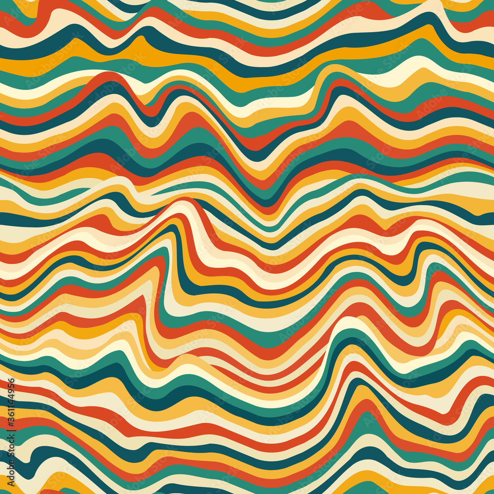 Retro curved lines seamless pattern. Retro curved lines seamless pattern.