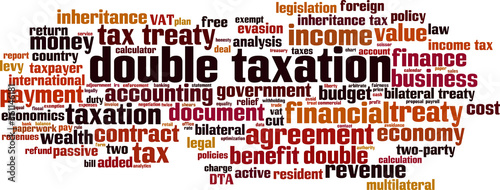 Double taxation word cloud