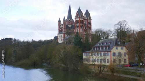 Blick auf den Limburger Dom, Limburg an der Lahn, Hessen, Deutschland
