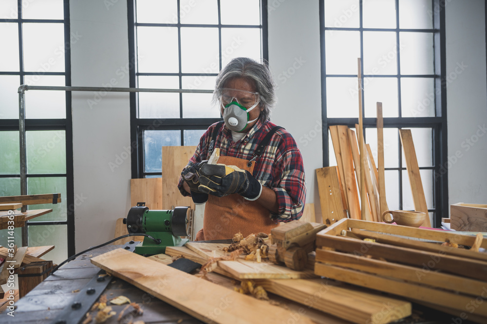 concept of wood DIY at home, carpenter working with wood concept of wood DIY at home, carpenter working with wood